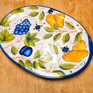Vintage Capriware Hand Painted Platter Pattern CWQ2